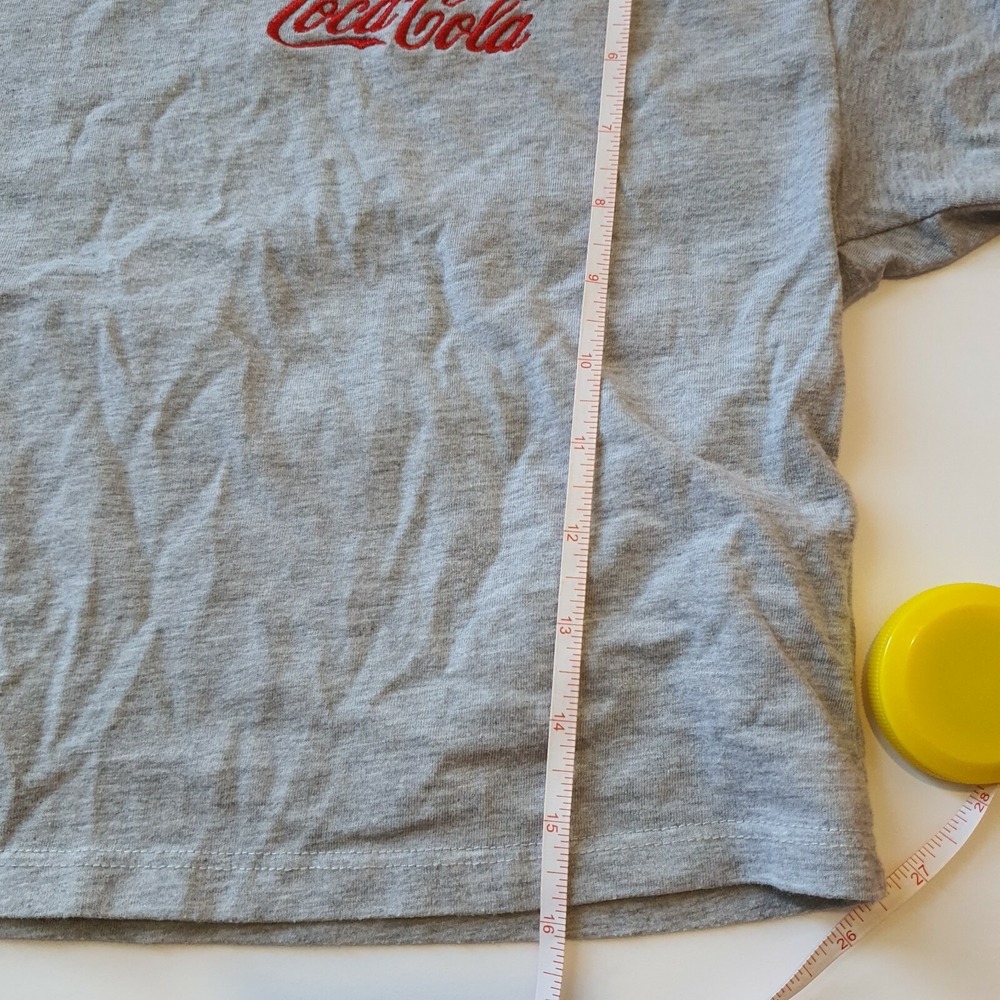 Coca‎ Cola Crop Top Size S Gray T-Shirt Coke Girls Ladies  Grey - Picture 6 of 6
